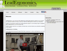 Tablet Screenshot of leadergonomics.com